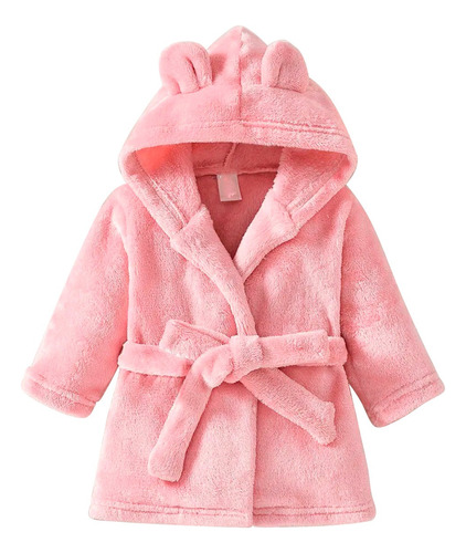 Roupão Infantil Fleece Capuz Bebe Criança Bichinhos Piscina