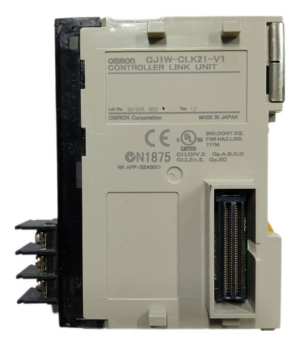 Omron Cj1w-clk21-v1 Modilo De Enlace Riel Din Usado