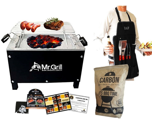 Grillstore - Caja China Mini Black Edition + Utensilios 