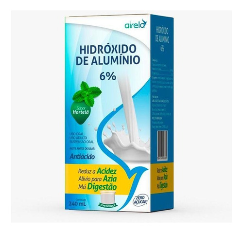 Hidróxido De Alumínio 6% Sabor Hortelã 240ml