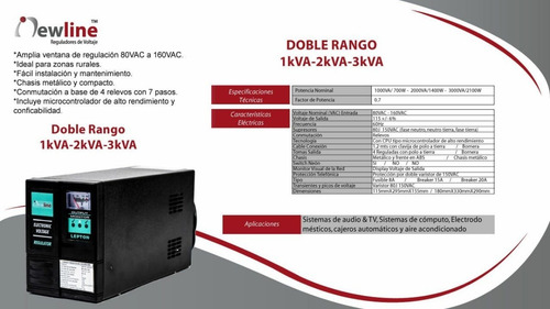 Elevador De Voltaje Rango 80vac - 160 Vac 3000w