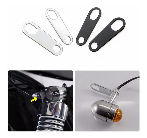 Soporte Par Giros Guiños Moto Cafe Racer Tracker Bobber Pem
