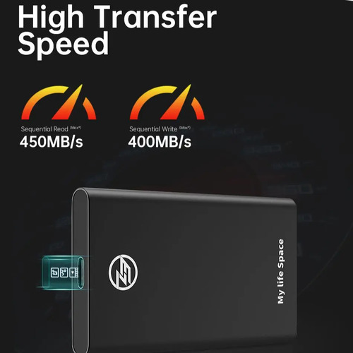 Disco Sólido Externo Kingspec Z3 Series Z3-256 256gb Negro
