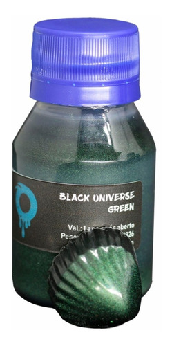 Pigmento Líquido P/ Resina Epoxi 50 Ml Black Universe Green