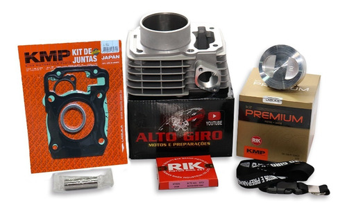 Imagem 1 de 1 de Kit Cilindro 4mm Kmp Premium Fan 125 2009 Em Diante