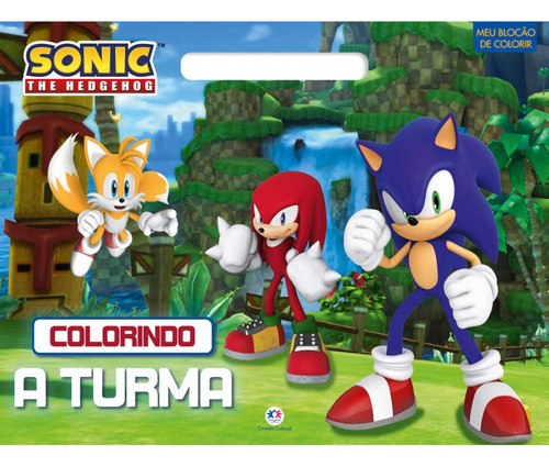 Livro Blocão De Colorir Sonic - Colorindo A Turma