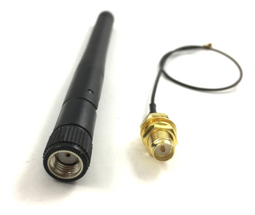 Para Antena Wifi Zigbee 2.4ghz 3dbi Rp Sma Plug Cable