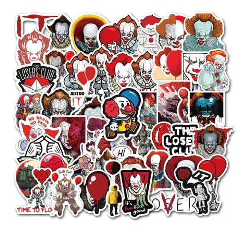 Stickers Calcomanías Cool Películas De Terror Pack 50 Unid