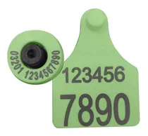 Comprar Caravanas Allflex Electronicas Fdx Conjunto Senasa X 100 Color Verde