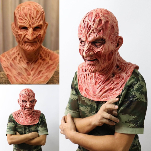 Máscara De Látex Realista Freddy Krueger .