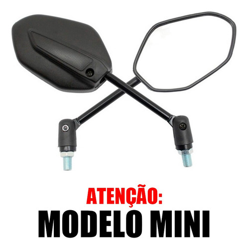 Retrovisor Esportivo Titan160 Mini Articulado