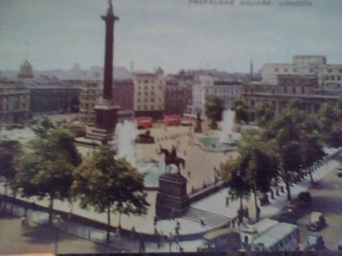 Antigua Postal Londres - Trafalgar Square - Década 1930