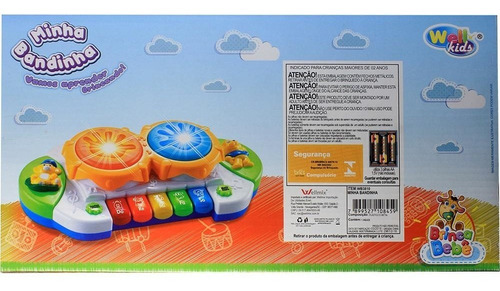 Brinquedo P/ Bebê Tecladinho Musical C/ Luz - Minha Bandinha