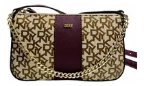 Comprar Bolsa Crossbody Donna Karan Dkny Café Y Uva Original Mu45