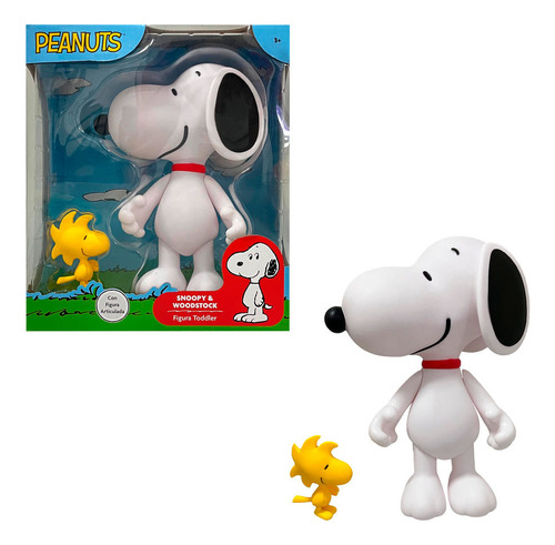 Figura Toddler Ruz Peanuts (snoopy Y Woodstock 32 Cm Blanco)