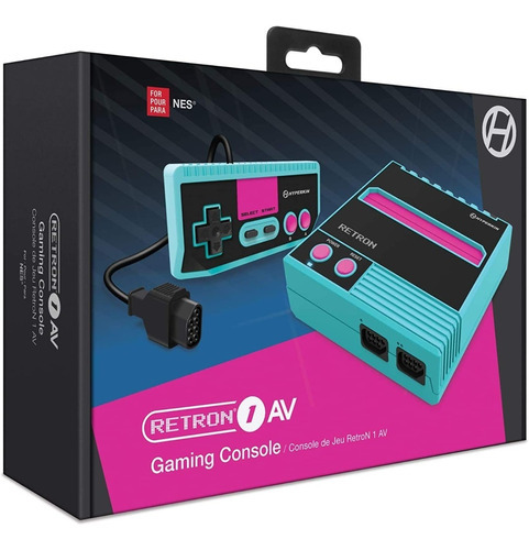 Console Hyperkin Retron1 Av Americano Nitendinho 72 Pinos Cor Azul-celeste