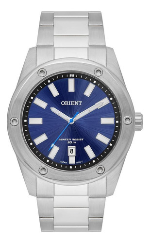 Relógio Orient Masculino Ref: Mbss1464 D1sx Casual Prateado