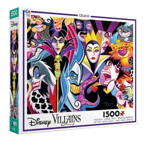 Rompecabezas Villanos Disney 1500 Piezas Malefica