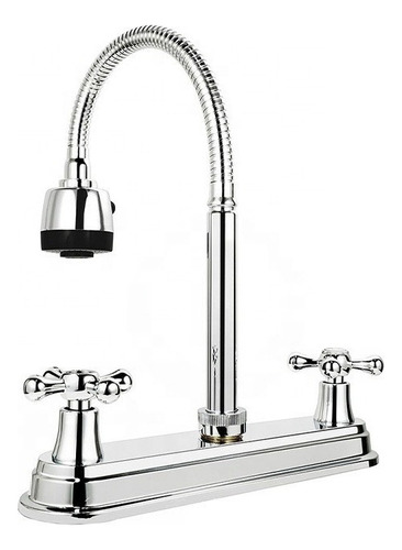 Grifo Mezclador Doble Comando Bitka Bkmf1015 Con Filtro De