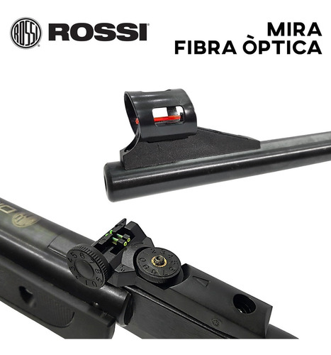 Imagen 4 de 10 de Rifle Aire Comprimido Rossi Polimero 5.5 Mm Balines Blancos