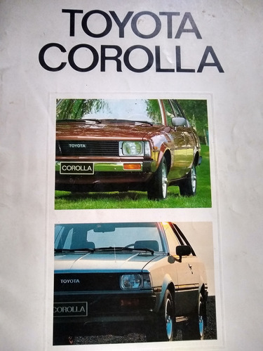 Folleto 32 Pag Toyota Corolla Catalogo 1979 1980 