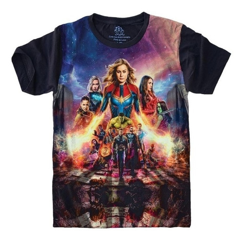 Camiseta Geek Plus Size Vingadores Avengers Marvel Mod.2