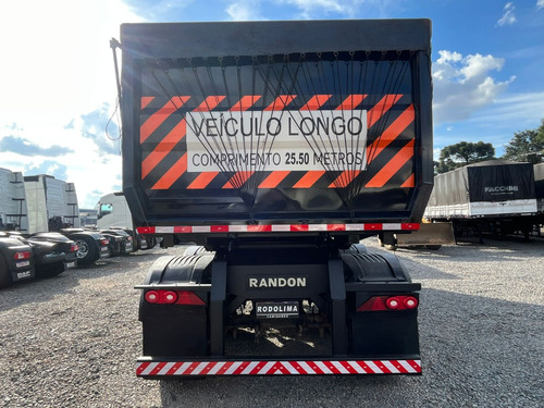 Carreta Rodocaçamba Randon Ano 2022 Preta Bitrem 9 Eixo
