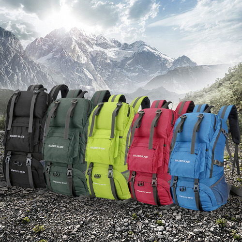 Mochila De 45 L Para Acampar Y Senderismo, Gran Capacidad, A