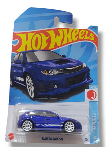 Subaru Wrx Sti Hw J-imports Hotwheels Mattel 1/64