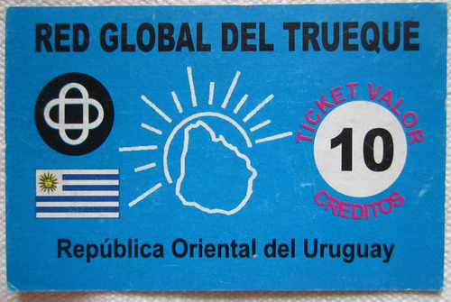 Billete Trueque Uruguay 10 Creditos Nodo Maroñas