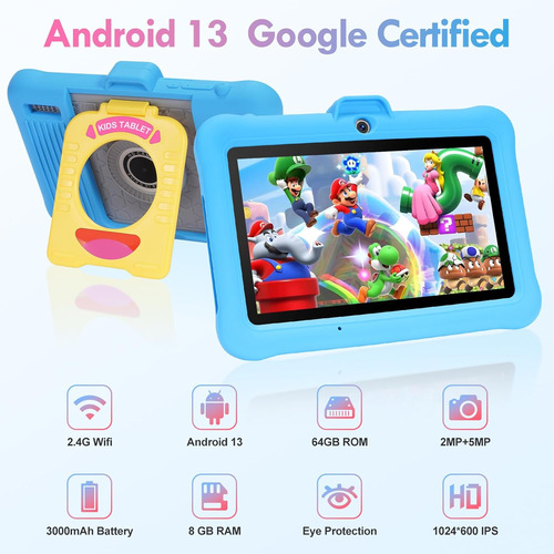 Tableta Para Niños Tableta Android De 7 Pulgadas Para Niños