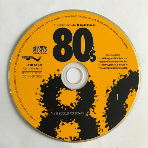Cd Doble The Ultímate Eighties 80s Varios Intérpretes (Usado)