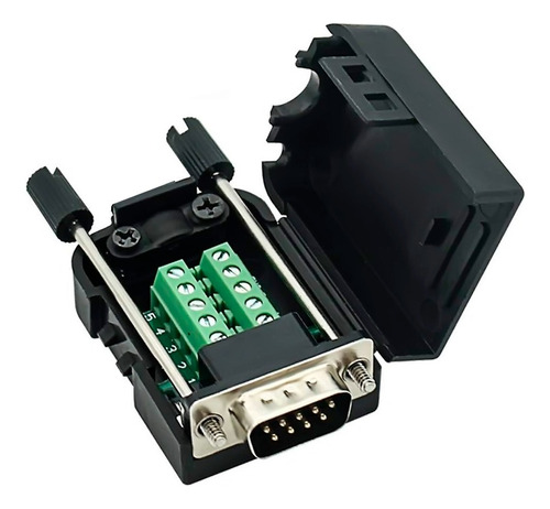 Mgsystem Adaptador Db9 Rs232 Rs485 Terminal Macho Serial