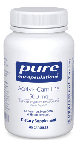 Pure Encapsulations Acetil-l-carnitina 500 Mg | Suplemento .