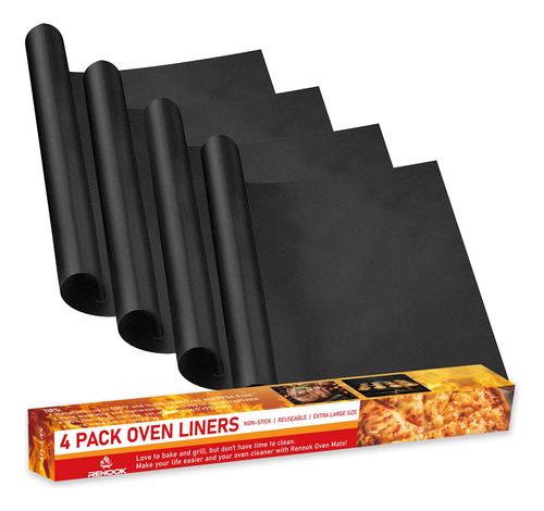 Renook Forros De Horno Para La Parte Inferior Del Horno, Paq