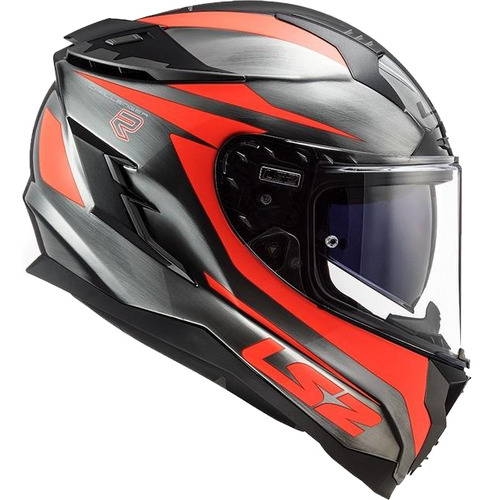 Casco Moto Integral 327 Cannon Jean Fluo Orange Ls2