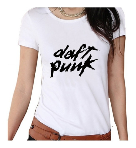 Playera Camiseta Moda Unisex Logo Daft Punk Unisex + Regalo