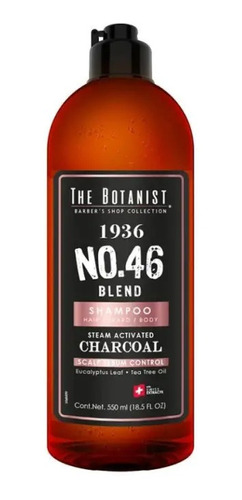 Shampoo The Botanist Charcoal,aceite De Arbol De Te