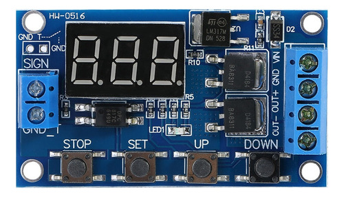 Módulo De Relé De Interruptor Temporizador Retardo Dc5v-36v