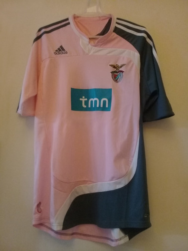 Camiseta Rosa adidas Benfica 2007 #9 Cardozo Xl