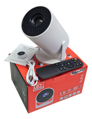 Mini Proyector Portátil Full Hd 1080p 5v 2a Wifi Envios Blanco