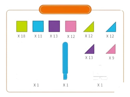 Rompecabezas De Abecedario 4 En 1 Mosaico 98 Pz Bloques