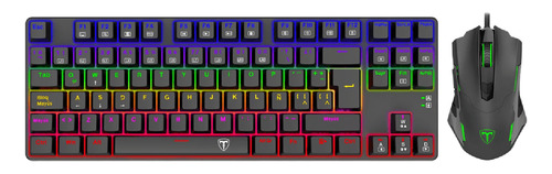 Combo 2 En 1 T-dagger Advance Force Rainbow Negro Red Switch