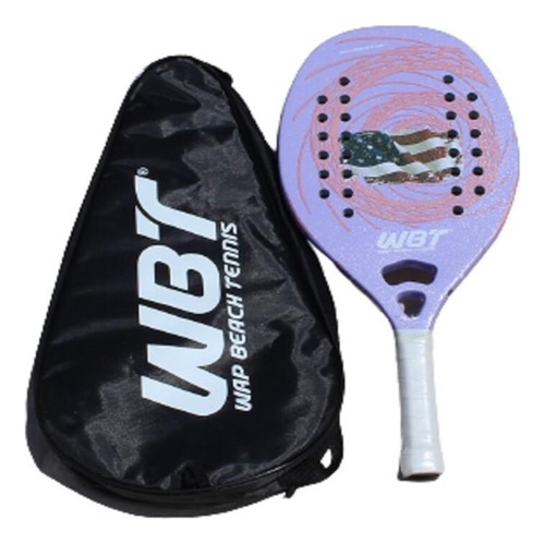 Raquete Beach Tennis E Capa Raqueteira Carbono 3k Wbt