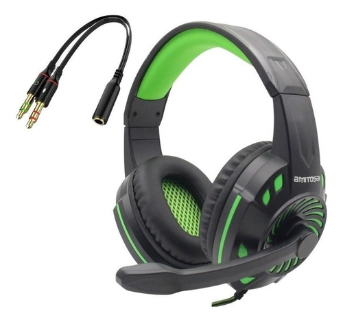 Gaming Auriculares Compatibles Con Xbox Series S + Adap Pc Color Verde