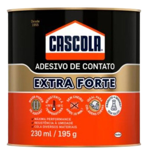 Cascola Adesivo Extra Forte Cola S/ Toluol Borracha 195gr
