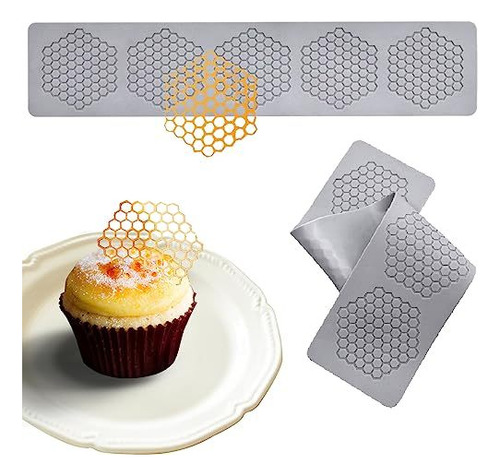 2 Pieces Hollow 3d Honeycomb Mold Silicone Fondant Molds