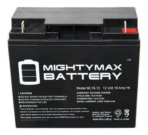Bateria 12v 18a 12 Voltios 18 Amperio Ups Lámpara Emergencia