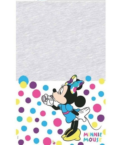 Mantel Plastico Descartable De Minnie Cotillon