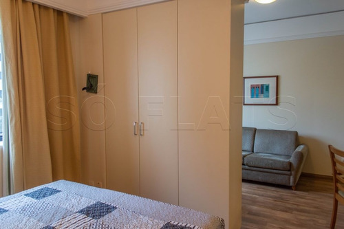 Imagem 13 de 15 de Em Moema, Flat Na Av. Macuco, Com Fácil Acesso A Av. Ibirapuera E Ao Shopping - Sf29417